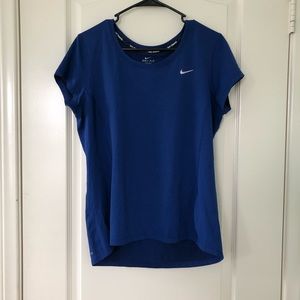 Nike dark blue dry-fit workout t-shirt